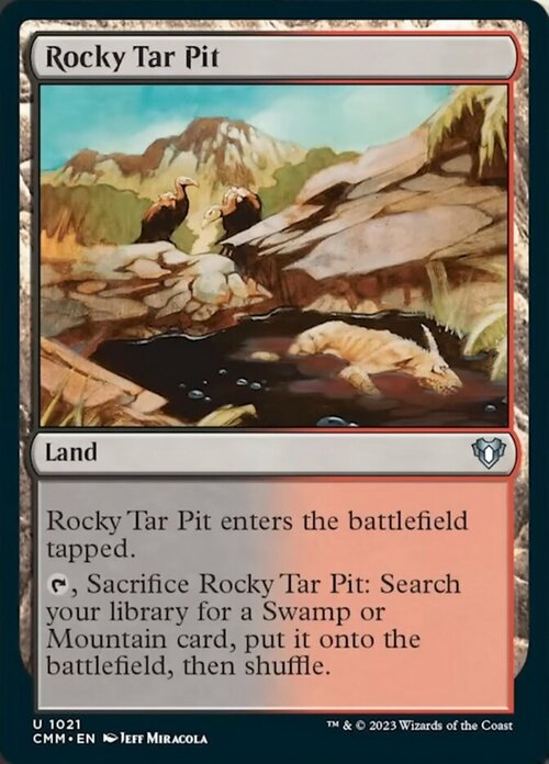Rocky Tar Pit Card Front