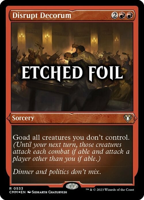 Disrupt Decorum Card Front