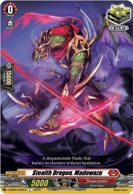 Stealth Dragon, Madowazu Card Front