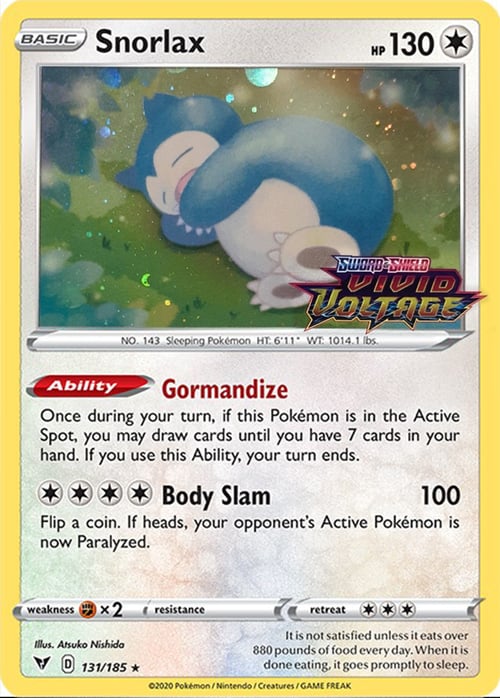 Snorlax Card Front