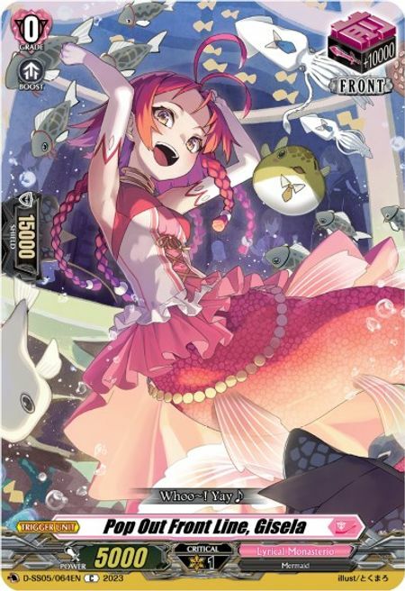 Pop Out Front Line, Gisela Card Front