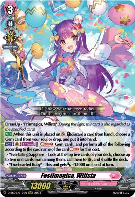 Festimagica, Wilista Card Front