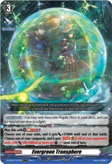 Evergreen Transphere Card Front