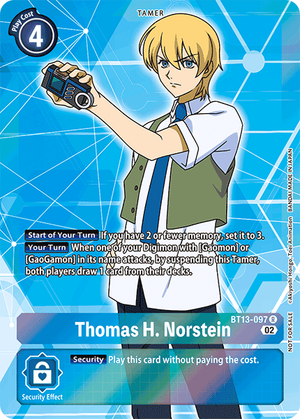 Thomas H. Norstein Card Front