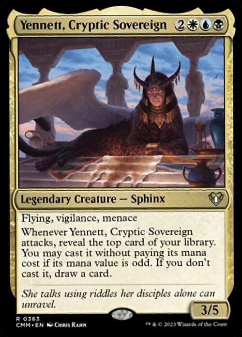 Yennett, Sovrana Criptica Card Front