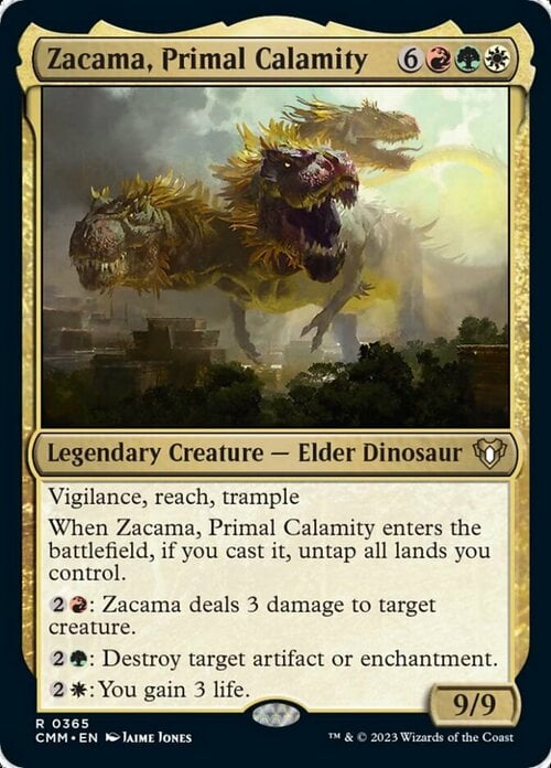 Zacama, Primal Calamity Card Front