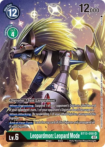 Leopardmon: Leopard Mode Card Front