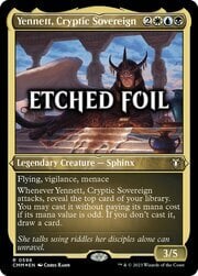 Yennett, Cryptic Sovereign · Etched Foil 596