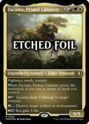 Zacama, Primal Calamity · Etched Foil 598