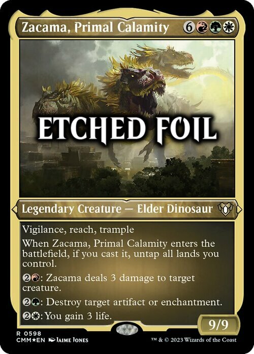 Zacama, Primal Calamity Card Front