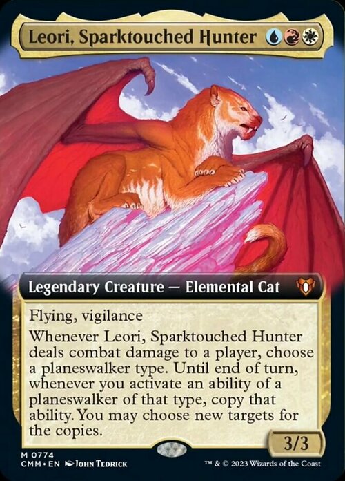 Leori, Sparktouched Hunter Card Front