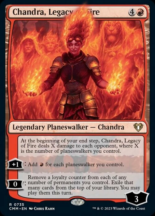 Chandra, Legacy of Fire Frente