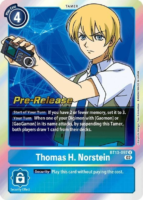 Thomas H. Norstein Card Front