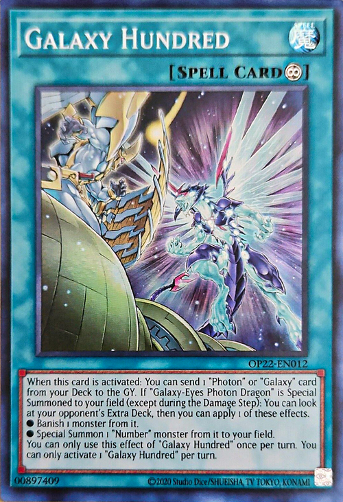 Galaxy Hundred Card Front