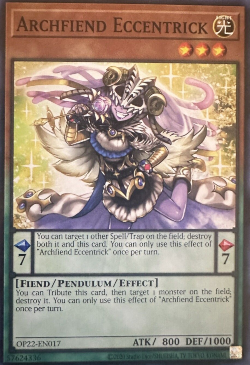Archfiend Eccentrick Card Front