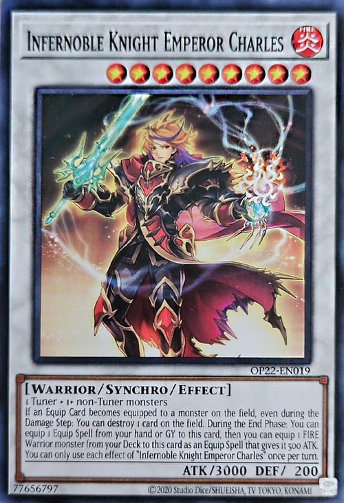 Infernoble Knight Emperor Charles Card Front