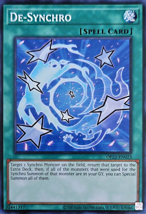 De-Synchro Card Front