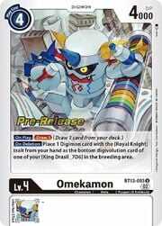 Omekamon · Pre-Release Stamped BT13-093pr