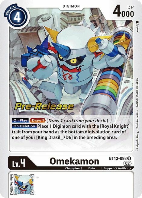 Omekamon Card Front