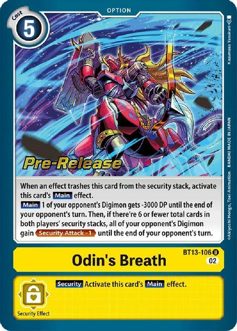 Odin's Breath Card Front