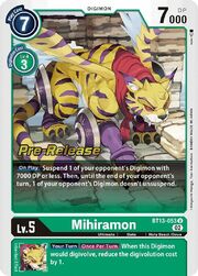 Mihiramon · Pre-Release Stamped BT13-053pr