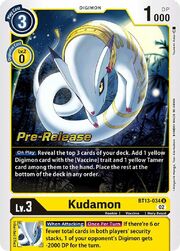Kudamon · Pre-Release Stamped BT13-034pr