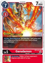 Garudamon · Pre-Release Stamped BT13-014pr