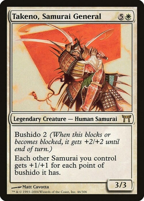 Takeno, Samurai General Card Front