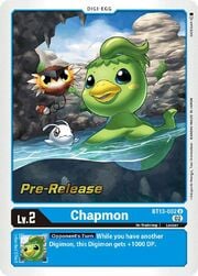 Chapmon · Pre-Release Stamped BT13-002pr