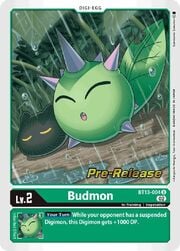 Budmon · Pre-Release Stamped BT13-004pr