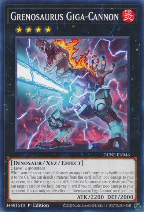 Grenosaurus Giga-Cannon Card Front