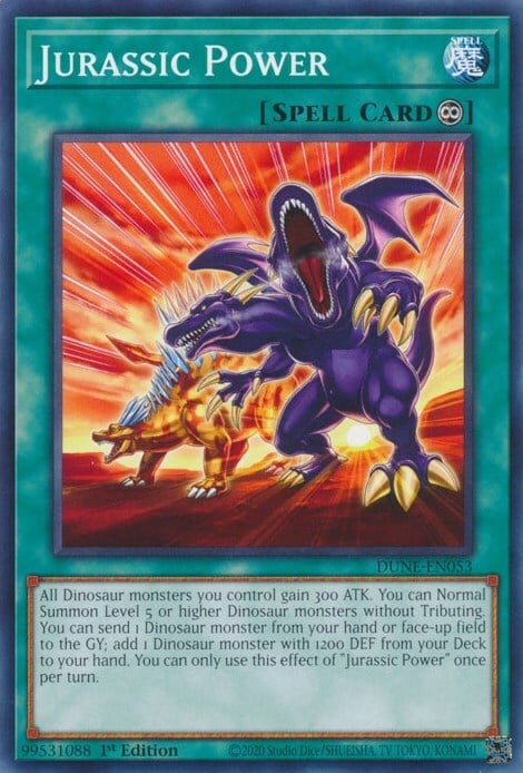 Jurassic Power Card Front