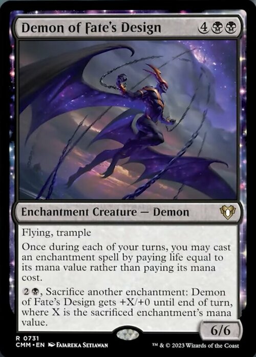 Demon of Fate's Design Card Front