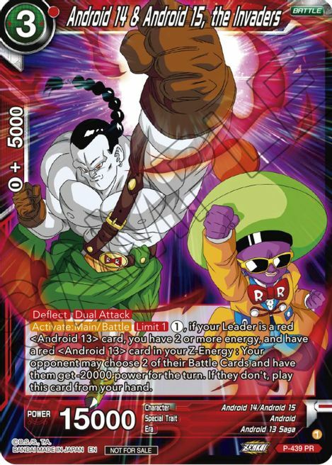 Android 14 & Android 15, the Invaders Card Front