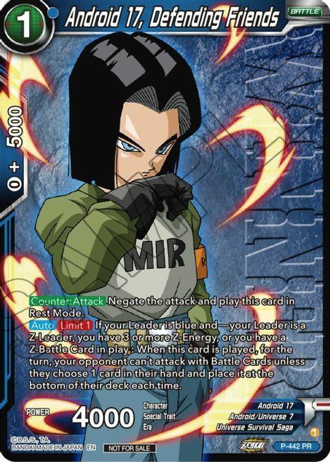 Android 17, Defending Friends Card Front