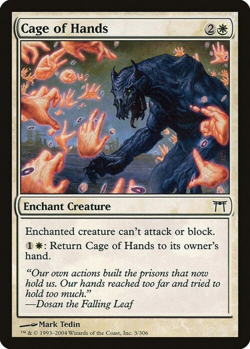Cage of Hands Card Front
