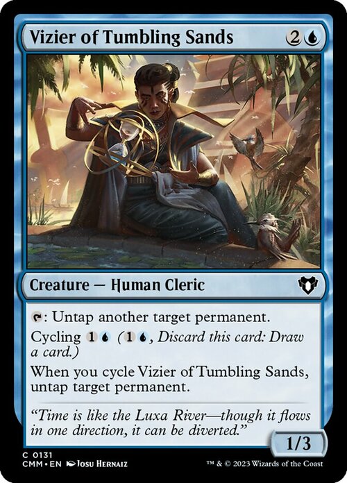 Vizier of Tumbling Sands Card Front