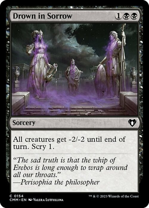 Drown in Sorrow Card Front