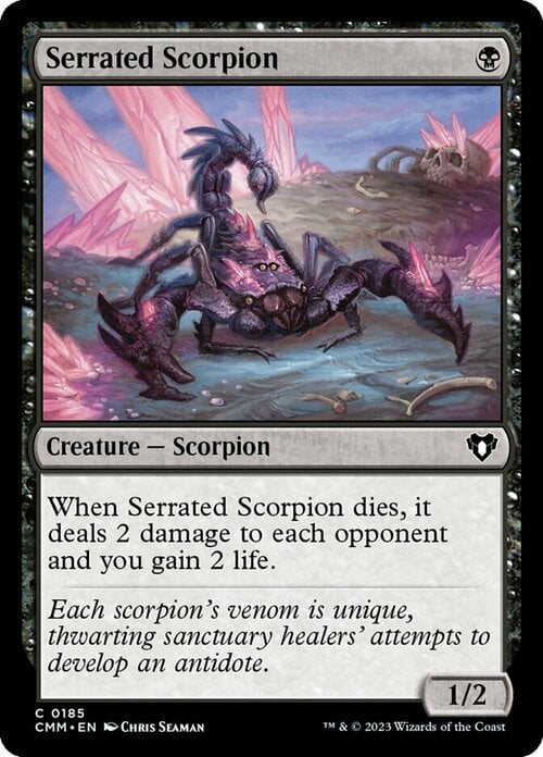 Serrated Scorpion Card Front