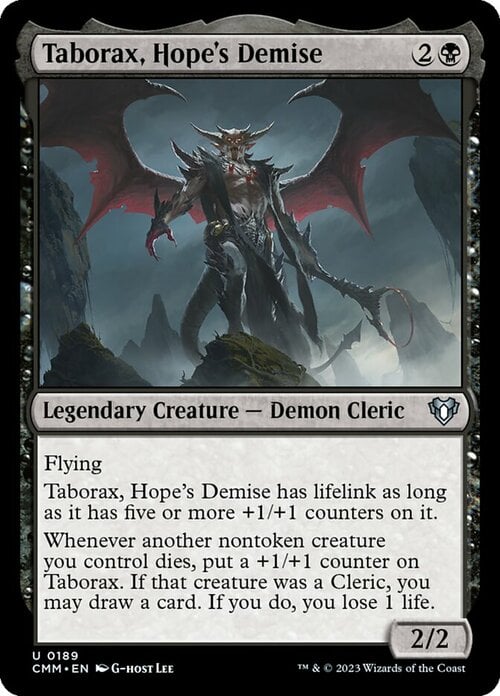 Taborax, Hope's Demise Card Front