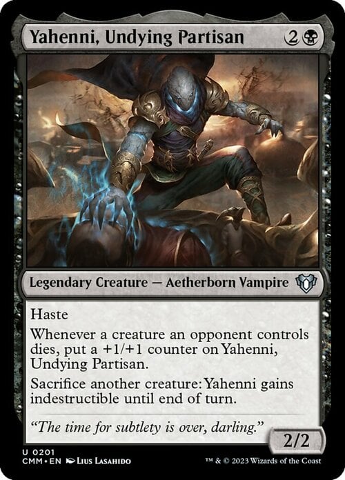Yahenni, Undying Partisan Card Front
