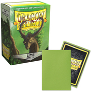 100 Dragon Shield Sleeves - Matte Lime