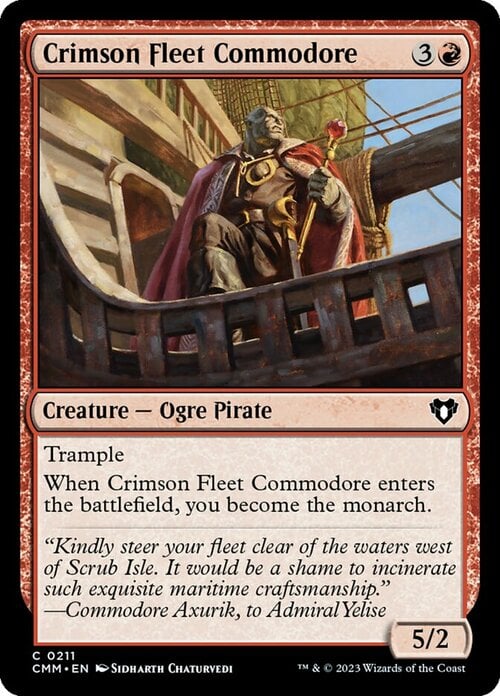Crimson Fleet Commodore Card Front