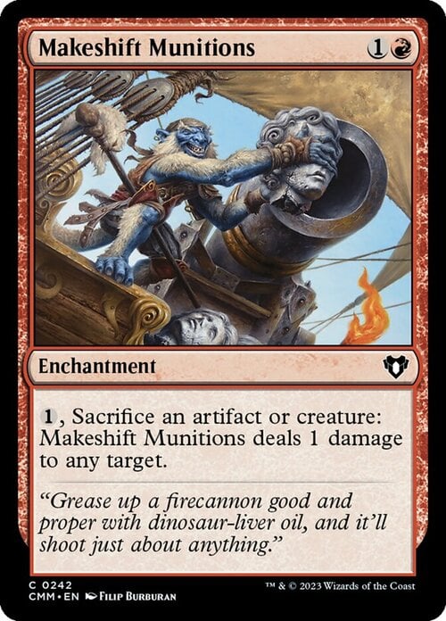 Makeshift Munitions Card Front