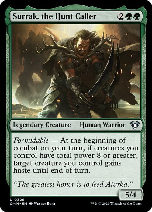 Surrak, the Hunt Caller Card Front