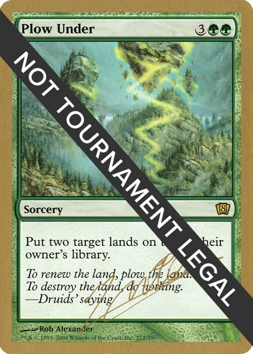 Plow Under Card Front