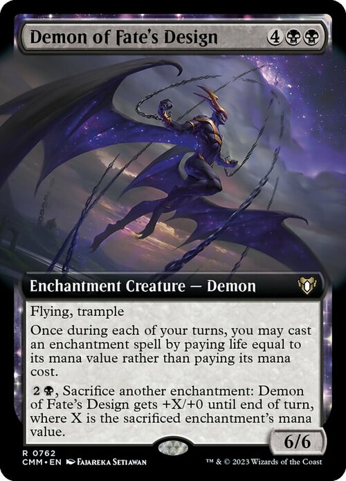 Demon of Fate's Design Card Front