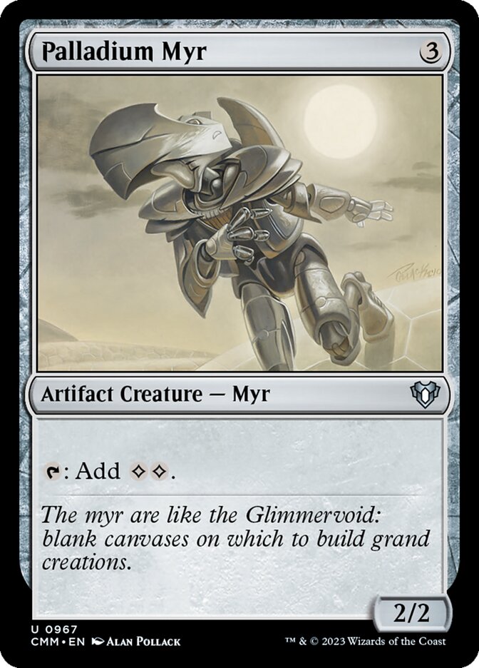 mtg myr commander deck Urtet, Remnant of Memnarch MYR Tribal Five-Color Magic MTG Custom Commander  Deck