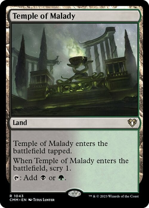 Temple of Malady Card Front