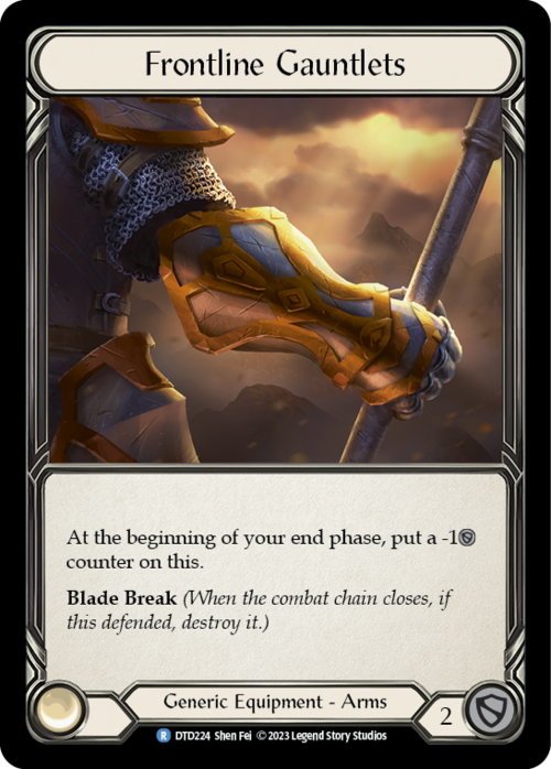Frontline Gauntlets Card Front